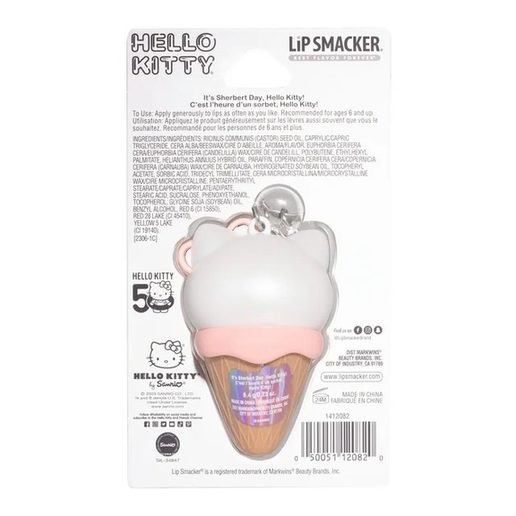 Lip Smacker Hello Kitty Ice Cream Cone Lip Balm - Picture 6 of 8